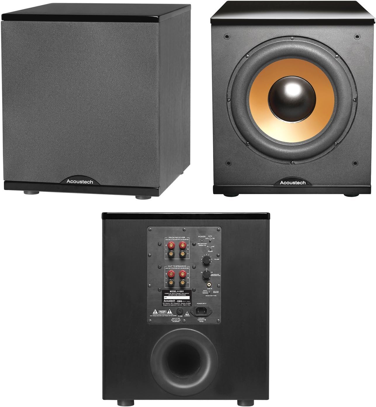 B.I.C. H100 12-Inch High Power Car Subwoofer - Deep Bass Audio for Car, Truck & Home Theater Systems - Perfect for Music Lovers & Bass Enthusiasts
