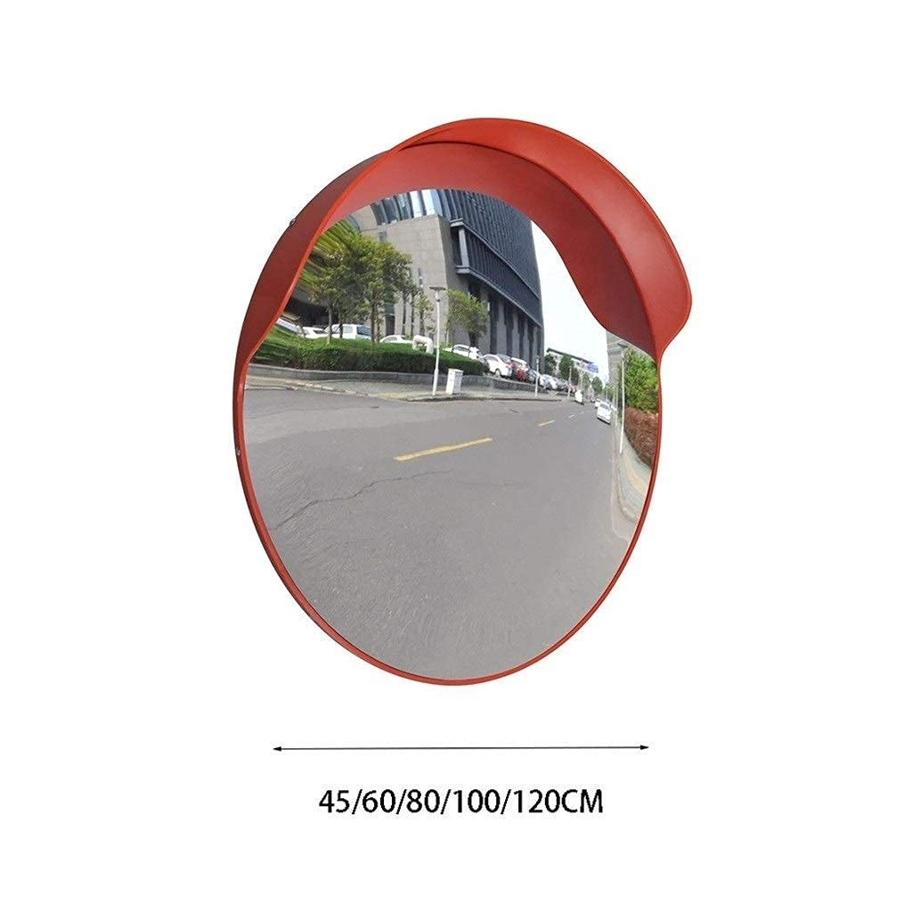120CM Shatterproof PC Convex Traffic Mirror for Outdoor Blind Spot Safety - Ideal for Parking Lots, Driveways, and Road Intersections
