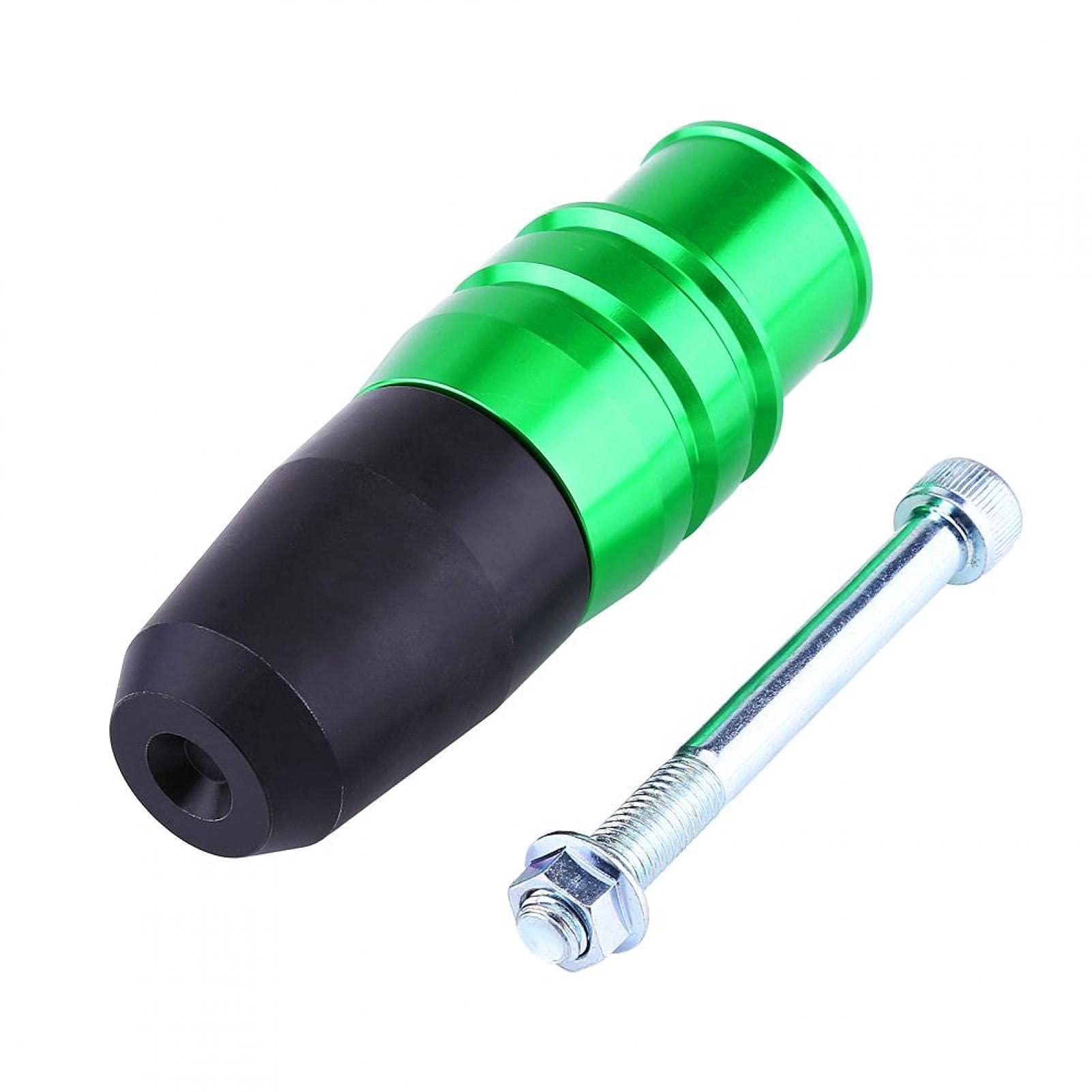 CNC Motorcycle Frame Slider - Crash Protector for Kawasaki (Green) - Ride Safely