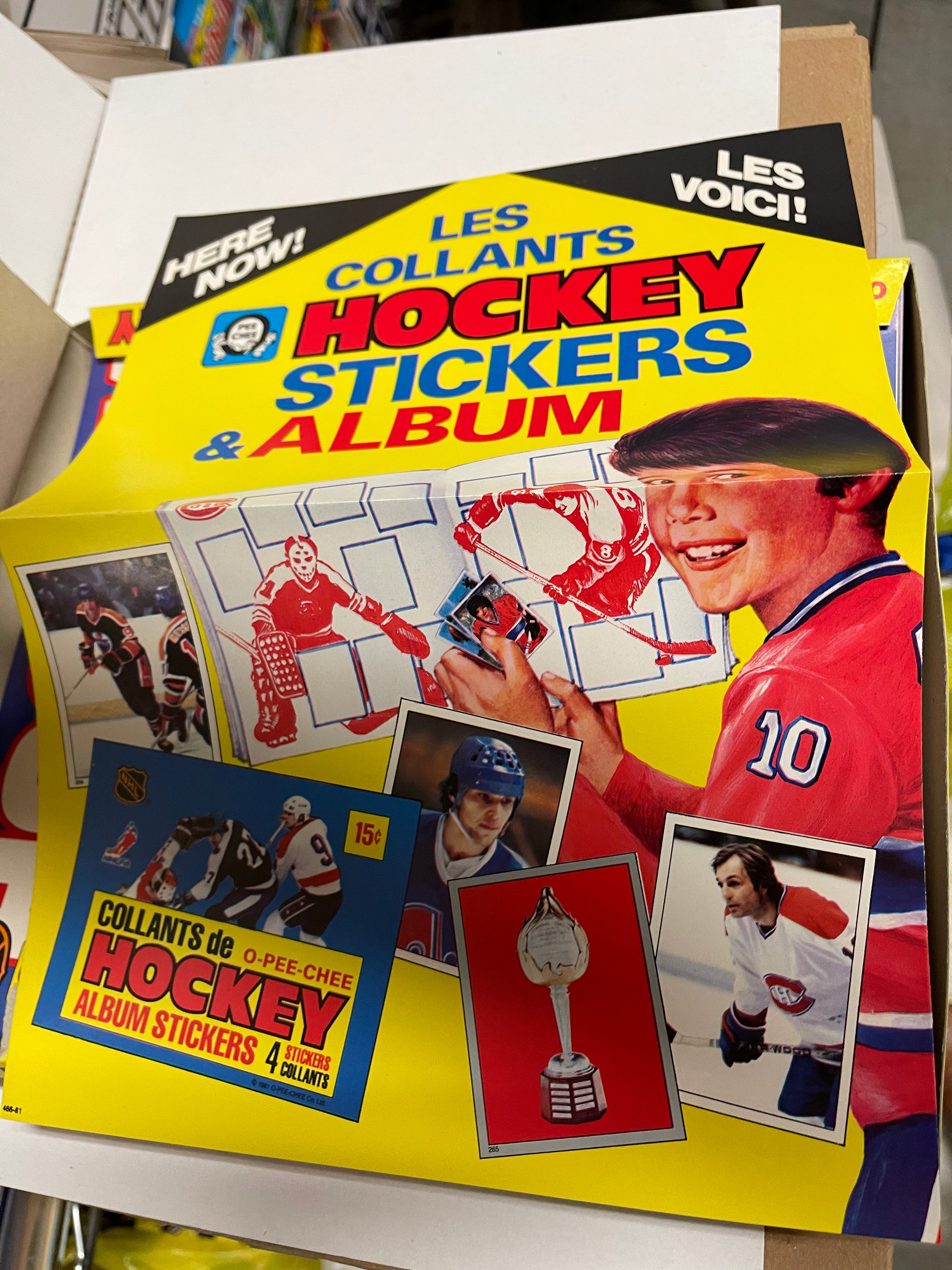 12-Pack OPC Hockey Sticker Albums Box - Collectible Sports Trading Cards for Kids & Adults - Perfect for Gifts, Parties, and Memorabilia Collections