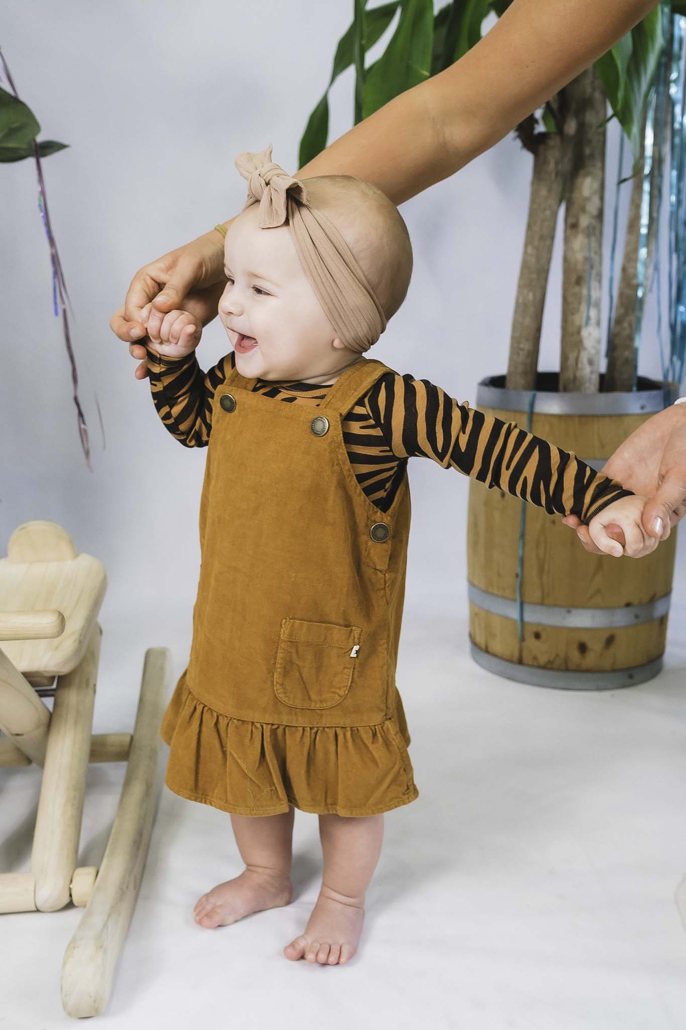 Celina Brown Sugar Baby Girl Dress - Cute & Comfortable Cotton Dress for Toddlers - Perfect for Birthday Parties, Family Photos & Special Occasions