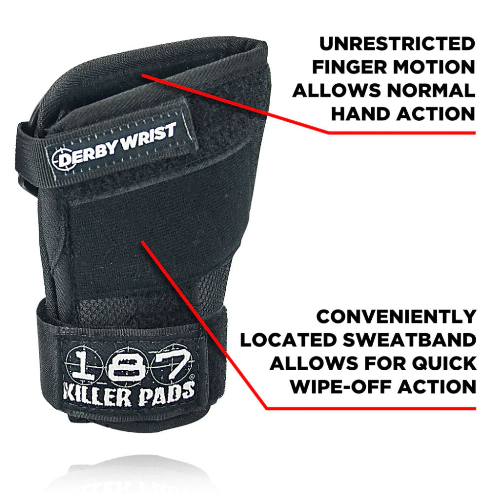 187 DERBY Wrist Guard - Protective Gear for Roller Skating, Skateboarding & Inline Skating - Comfortable & Durable Wrist Support for Sports & Outdoor Activities