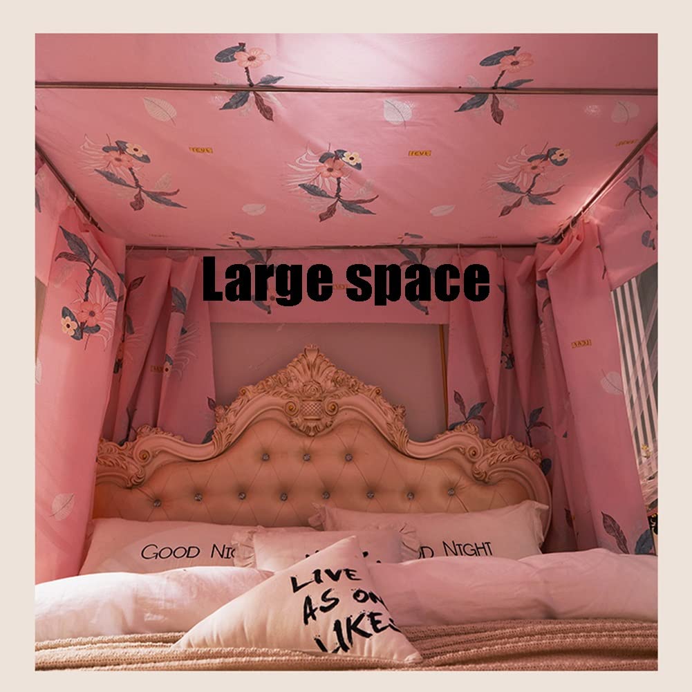 Luxury Bed Canopy for Bunk Beds - Princess Room Decor 1.5m/1.8m/2m Double Bed - 360° Protection All-Season Universal - Perfect for Girls' Bedroom, Dormitory & Sleepovers (Style1, 150x200x200cm)