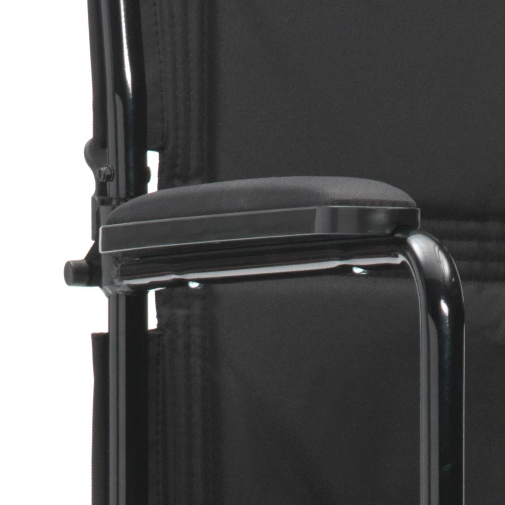 Drive DeVilbiss Steel Foldable Travel Chair - 19 Inch Wide Seat - Lightweight Portable Camping, Beach, Picnic & Outdoor Chair for Adults