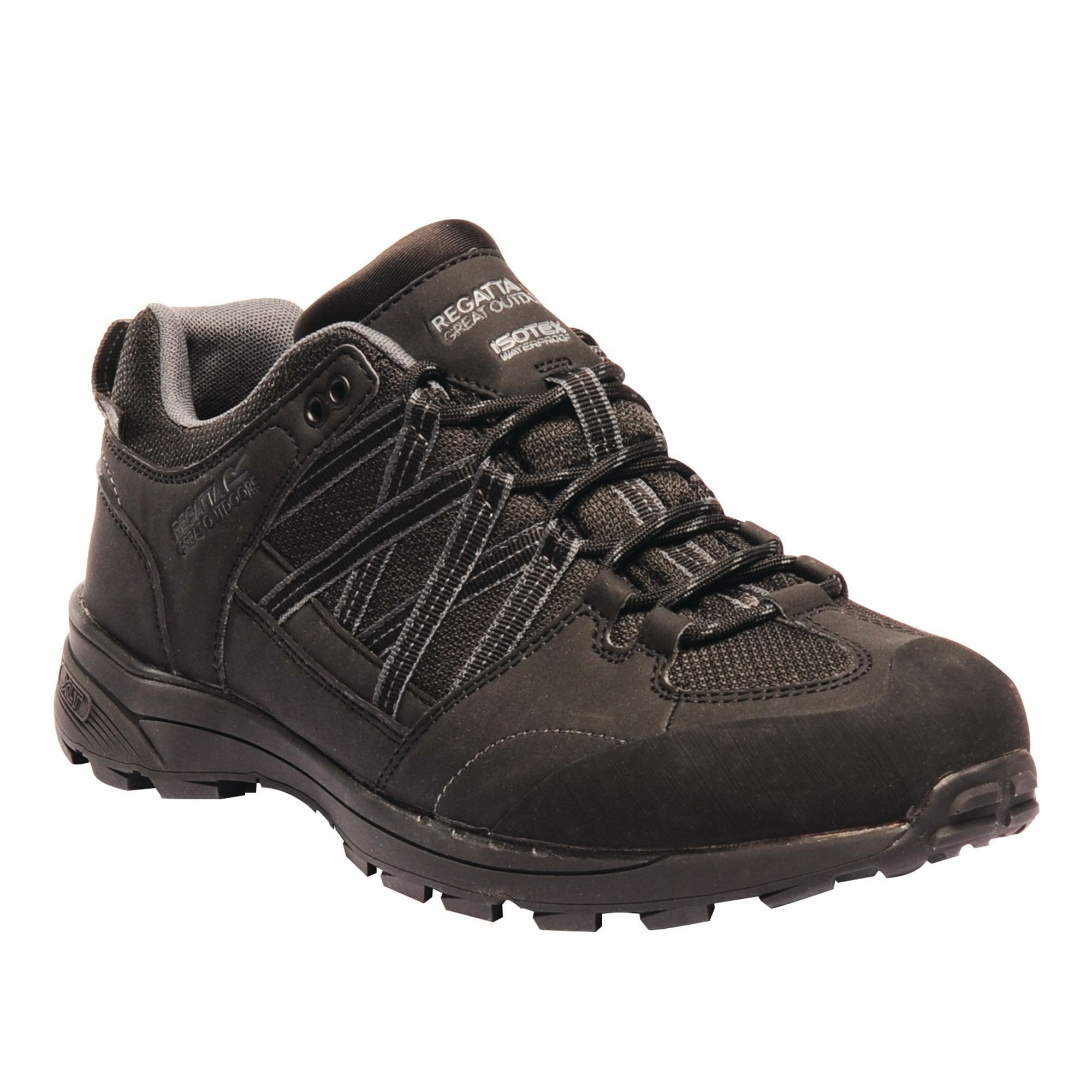 Regatta Men's Samaris Hiking Boots - Black/Granite for Outdoor Adventures