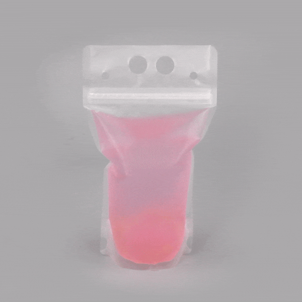 Bag Tek 17 oz Clear Plastic Drink Pouch with Single Zipper - 5 x 9 x 1.5 Inches - 100 Count Box - Perfect for Juice, Smoothies, and On-the-Go Hydration