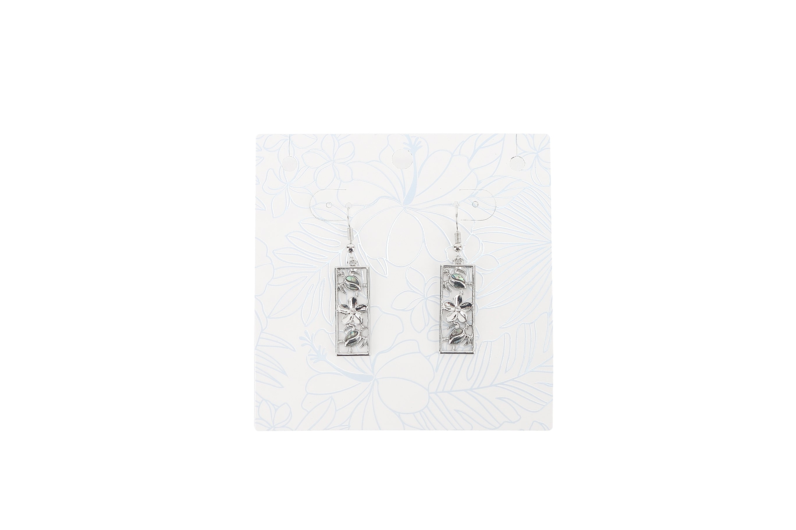 Makamae 3 Turtle Silver Earrings for Women - Hawaiian Style Jewelry - Perfect for Beach Vacations, Luau Parties & Everyday Boho Fashion