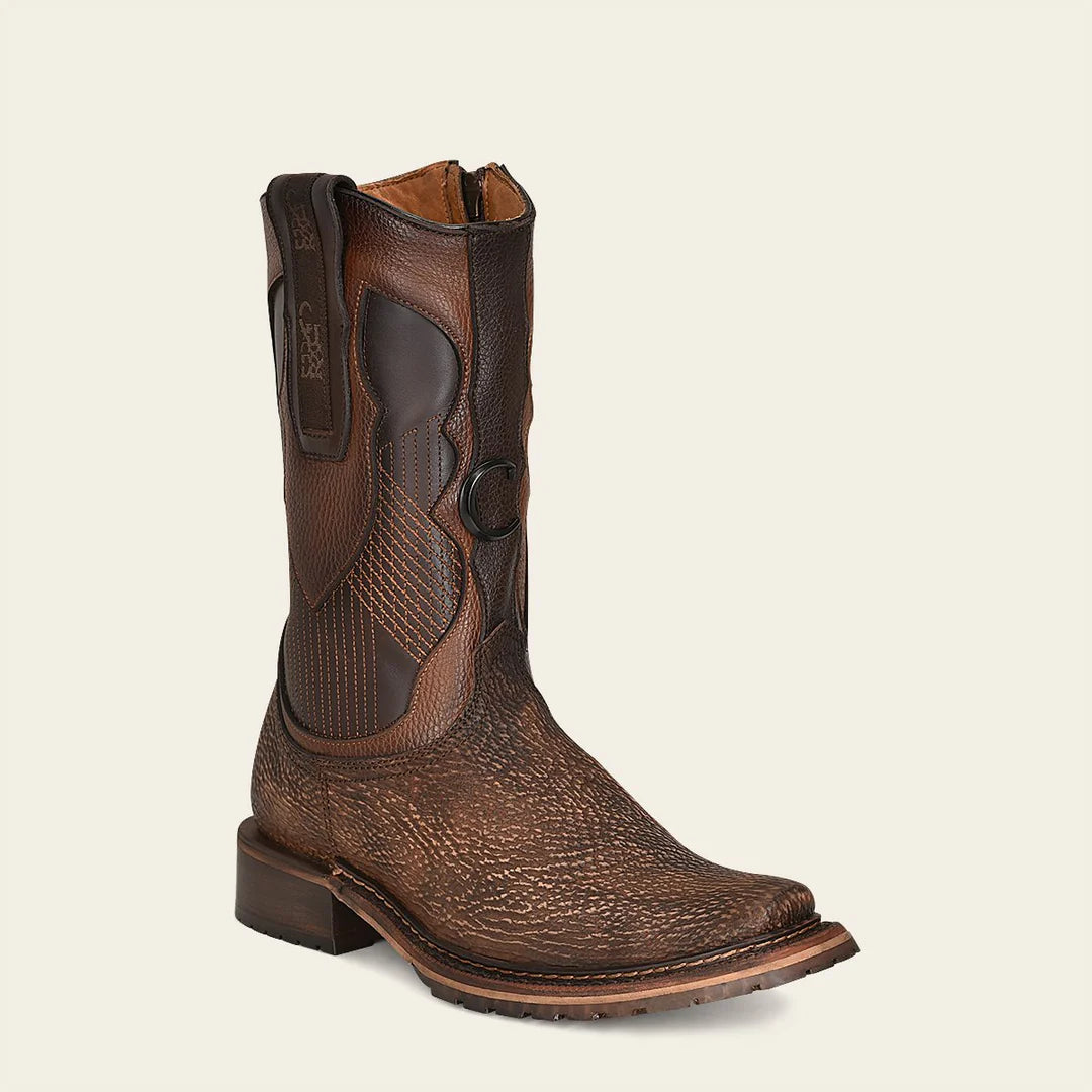 Men's Cuadra Tobacco Casual Cowboy Shark Boots - Western Style Leather Boots for Riding, Work & Outdoor Adventures