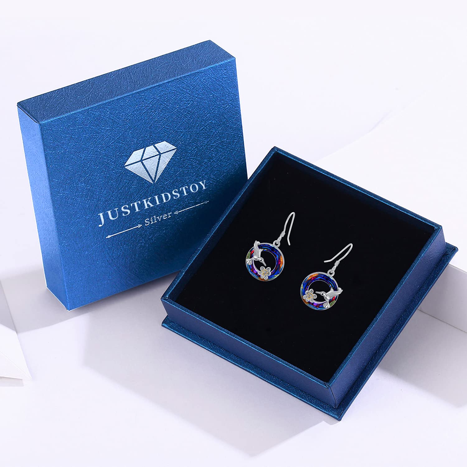 925 Sterling Silver Cute Animal Crystal Dangle Earrings for Women - Elegant Jewelry Gift for Birthday, Anniversary & Special Occasions | Perfect for Party, Wedding & Everyday Wear