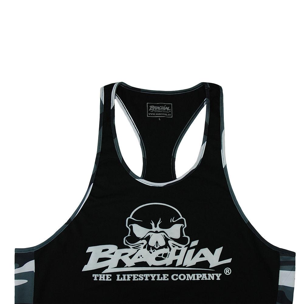 Brachial Tank Top for Men - Black Sleeveless Workout Shirt | Gym, Running & Athletic Wear