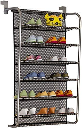 Hanging Shoe Rack with Hooks - Wall Mounted Multi-Layer Shoe Organizer, Foldable Shoe Storage Bag for Closet, Bedroom, Entryway & Dorm Organization