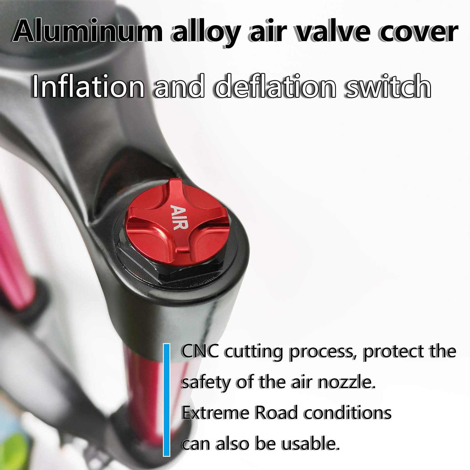 Premium Mountain Bike Air Fork Suspension - 26/27.5/29 Inch, 140mm Travel, QR 9mm Shock Absorber with Remote Lockout (Straight) - Ideal for Trail Riding & All-Mountain Biking