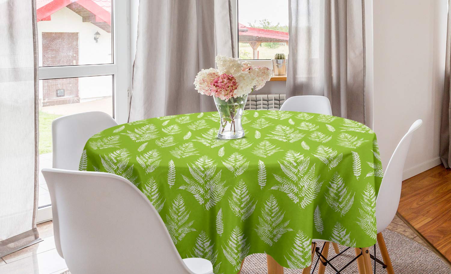 Ambesonne Round Tablecloth 60