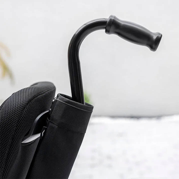WHILL Cane Holder Kit (Model F) - Universal Walking Cane Accessory for Seniors & Mobility Aids - Perfect for Shopping, Travel & Daily Use