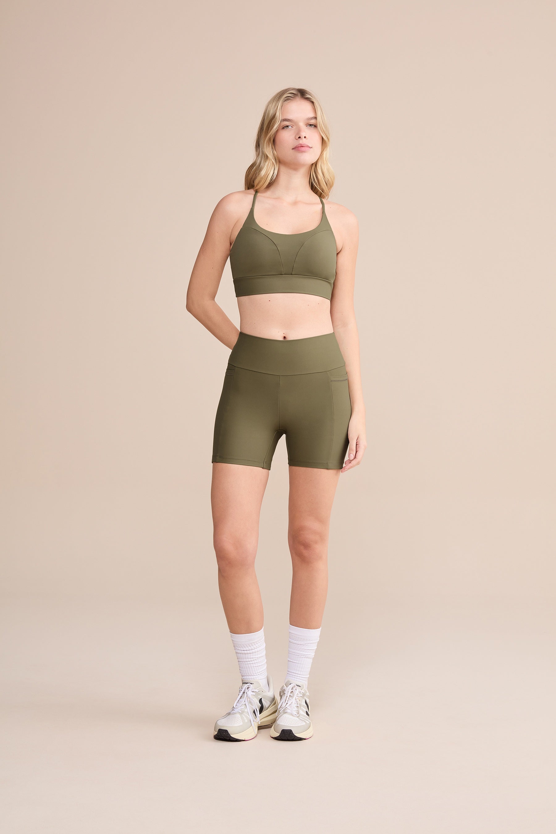CrossFit Green® High Support Sports Bra for Women - Perfect for Gym, Running & High-Intensity Workouts
