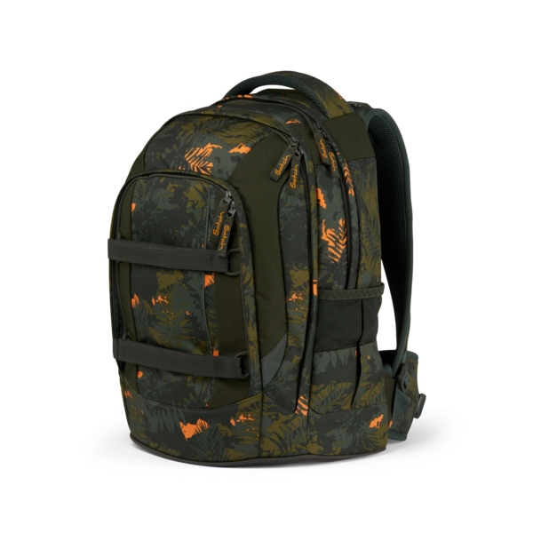 Satch Pack Jurassic Jungle Backpack for Kids - Dinosaur Themed School Bag with Multiple Pockets - Perfect for School, Travel & Outdoor Adventures