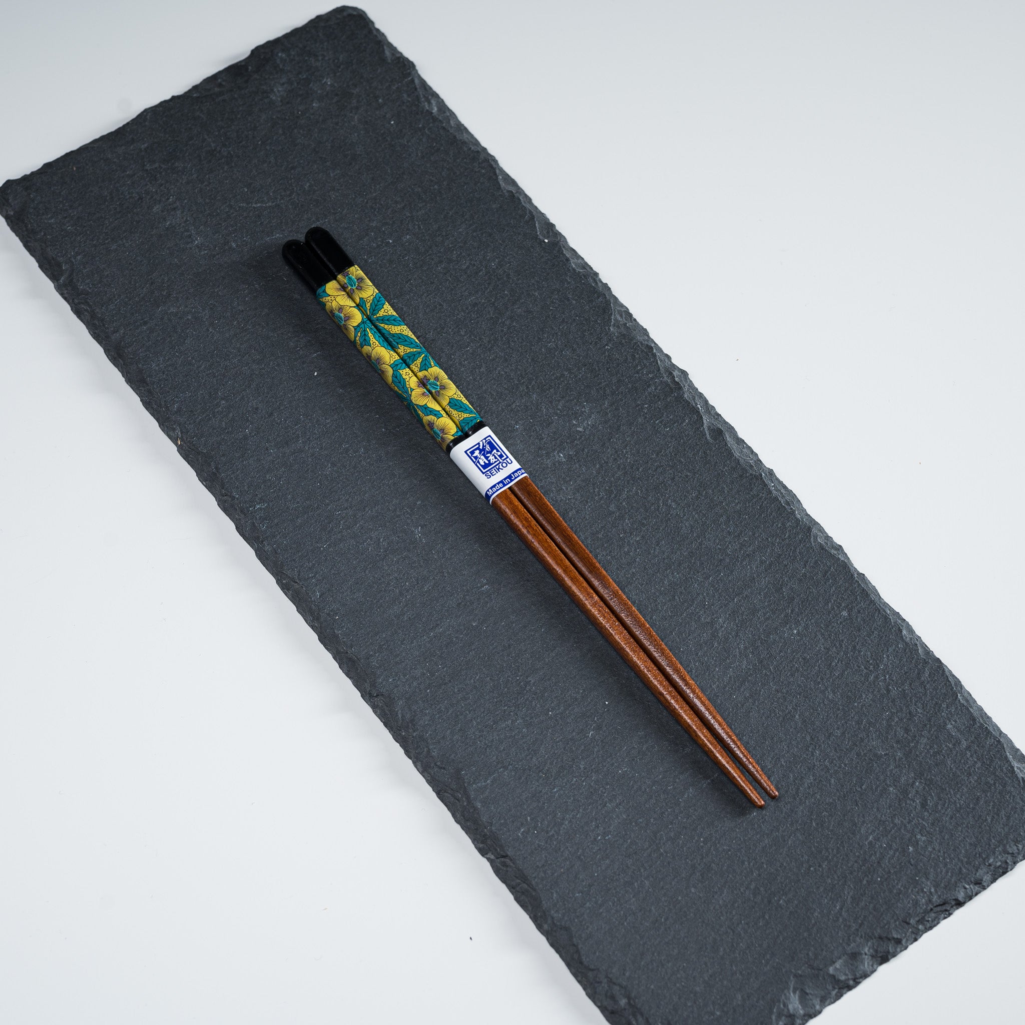 Premium Kutani Design x Wakasa Lacquered Chopsticks - Black 23cm Handcrafted Japanese Chopsticks for Sushi, Ramen & Asian Dining - Elegant Gift Set