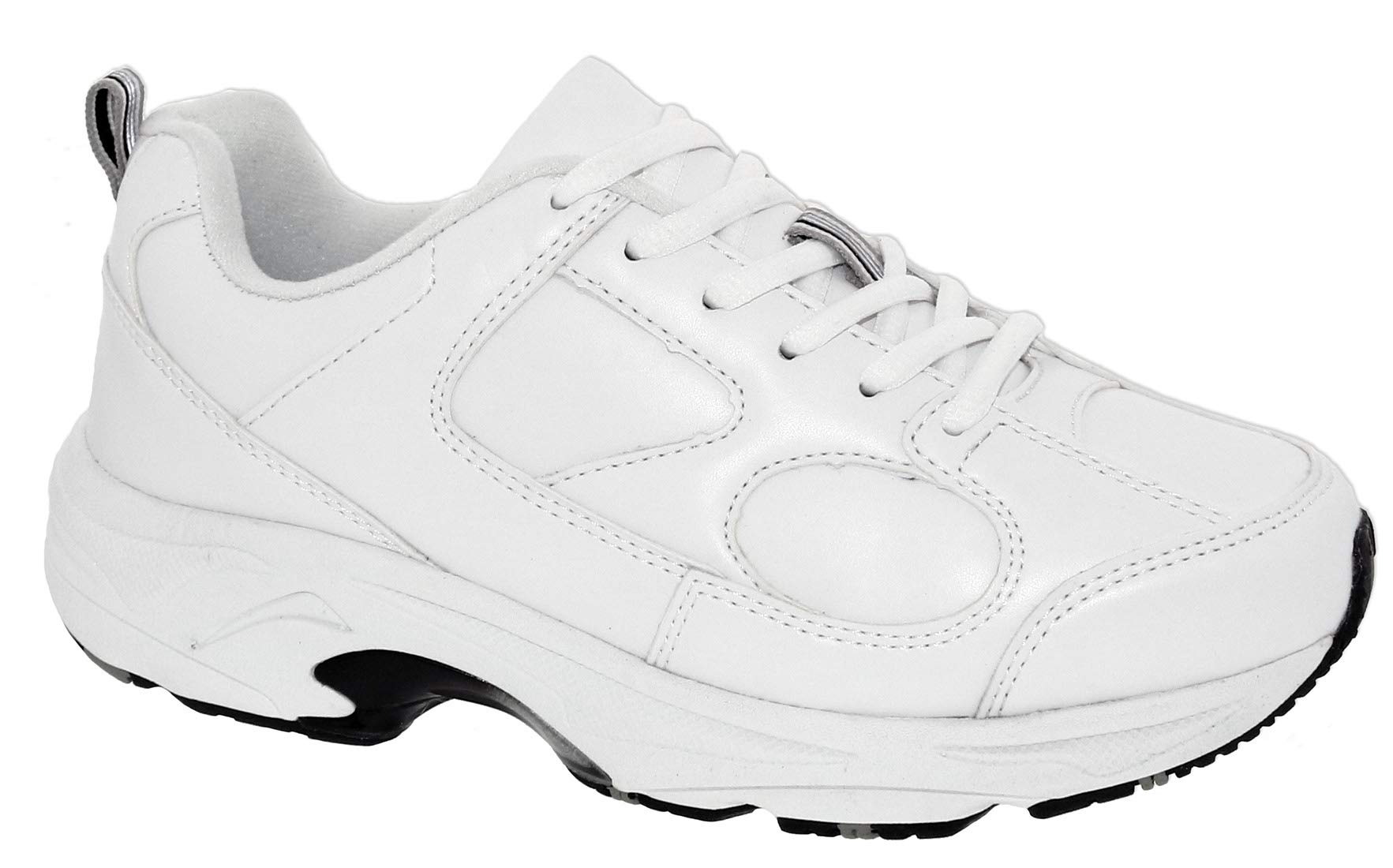 Women's Leather Athletic Boating Shoes - Non-Slip Deck Shoes for Sailing, Yachting & Outdoor Water Activities | Comfortable & Durable Footwear