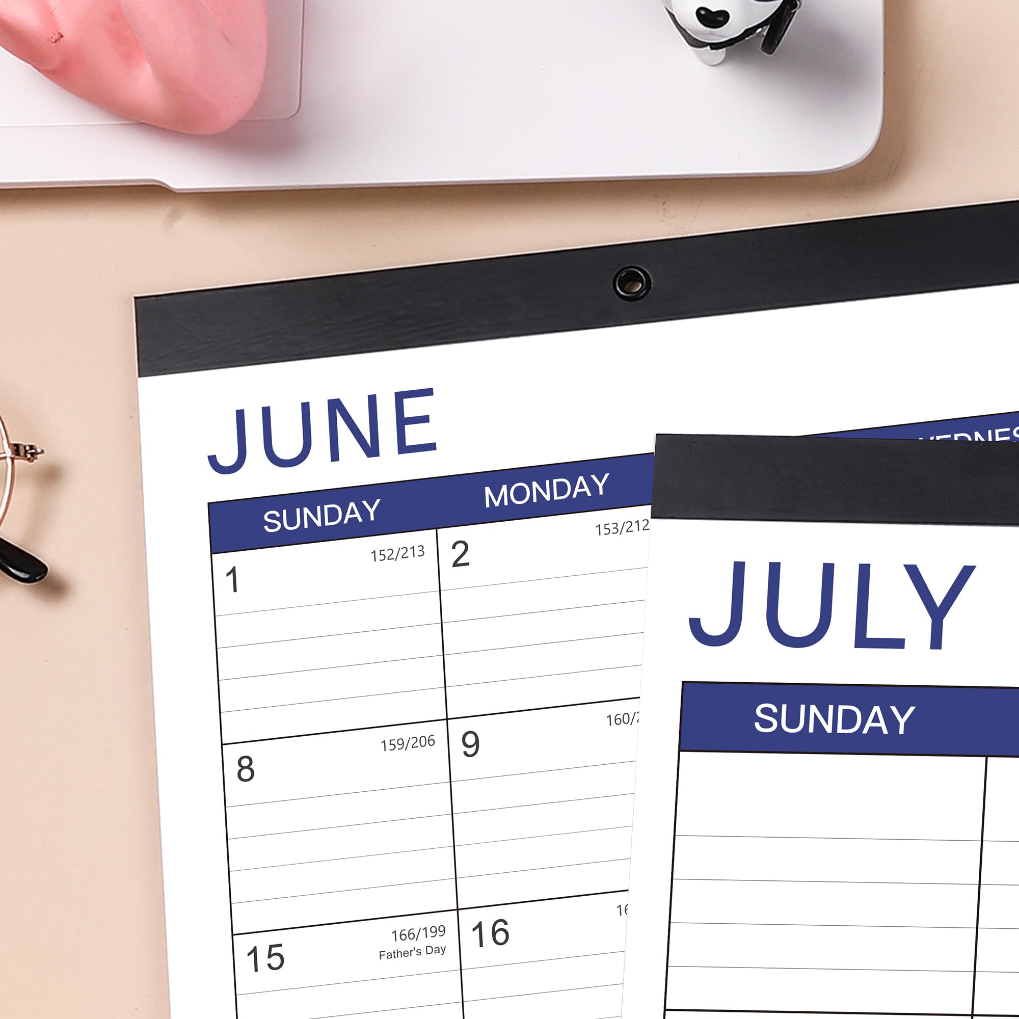 2025-2026 Monthly Desk Calendar Planner - 18 Months (July 2025 to December 2026) | 17