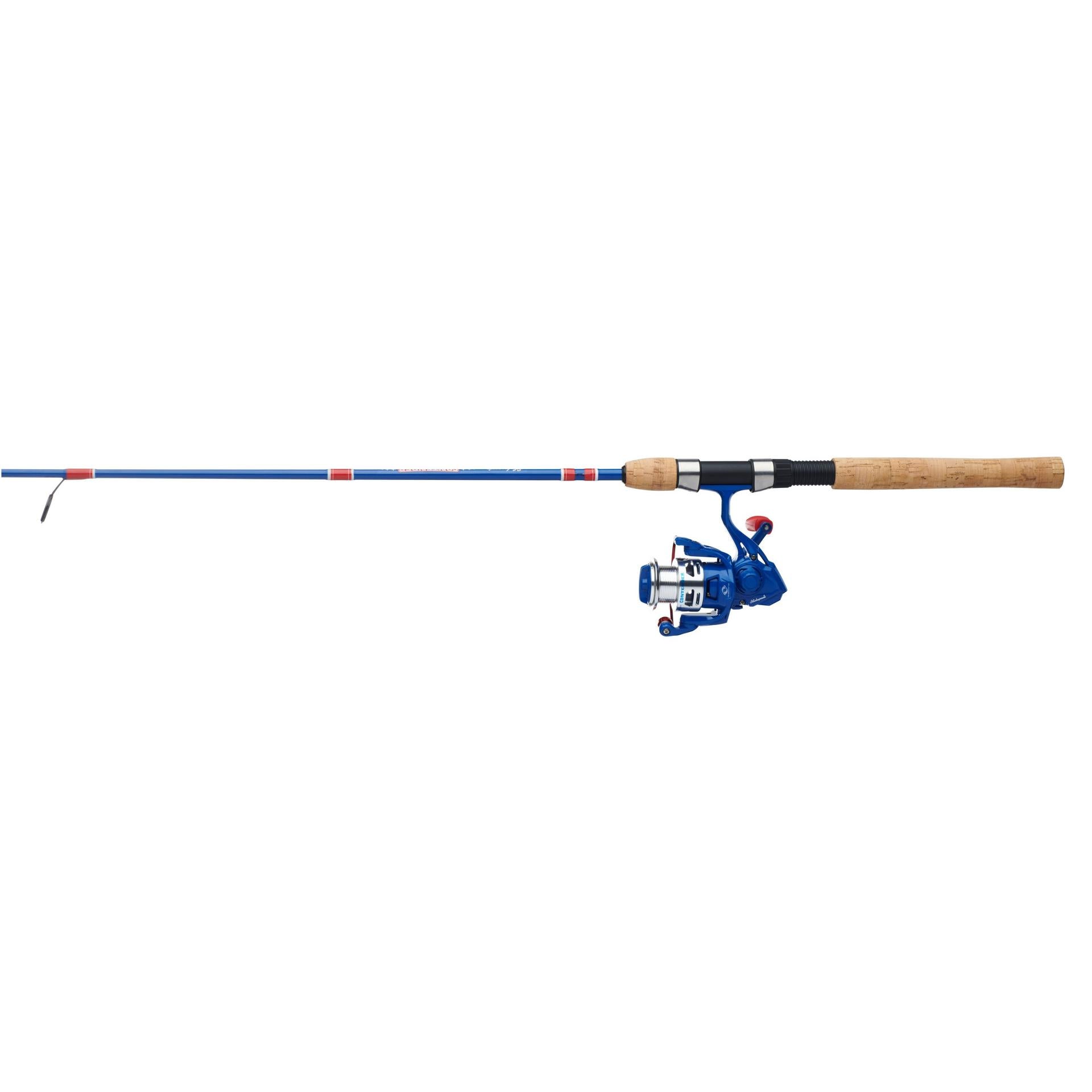 Contender® Spinning Fishing Rod and Reel Combo - Lightweight Graphite Freshwater/Saltwater Fishing Gear for Bass, Trout, and Walleye - Perfect for Shore Fishing, Boat Angling, and Tournament Use