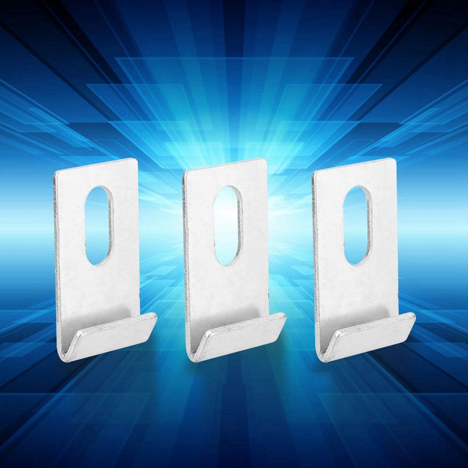 Tgoon Silver Base Clips - Heavy Duty Metal Greenhouse Clips for Secure Plant Support | Durable Greenhouse Accessories for Gardening, Hydroponics & Plant Protection