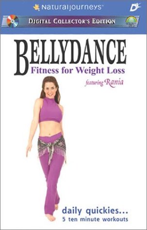 Bellydance Fitness DVD with Rania - 5 Quick 10-Minute Workouts for Weight Loss & Toning | Perfect for Busy Women & Home Exercise Routines