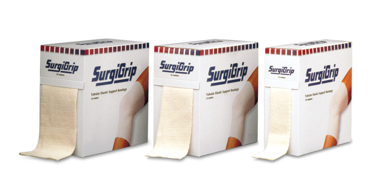 SURGIGRIP Tubular Elastic Support Bandage 7cm x 10m - Breathable Medical Compression Wrap for Arm, Leg & Joint Support - Ideal for Post-Surgery, Sports Injuries & Swelling Relief