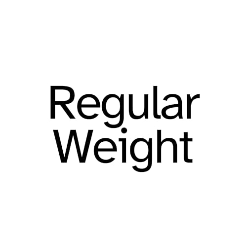 Regular Weight (Room Temp. 19-21 C)