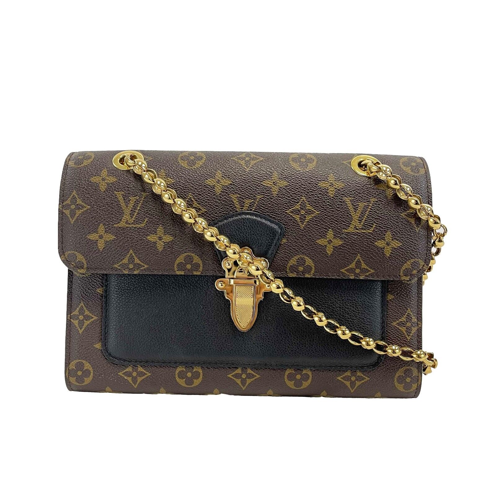 Louis Vuitton Victoire Monogram Canvas & Leather Shoulder Bag - Luxury Designer Handbag for Women, Perfect for Work, Travel & Everyday Use