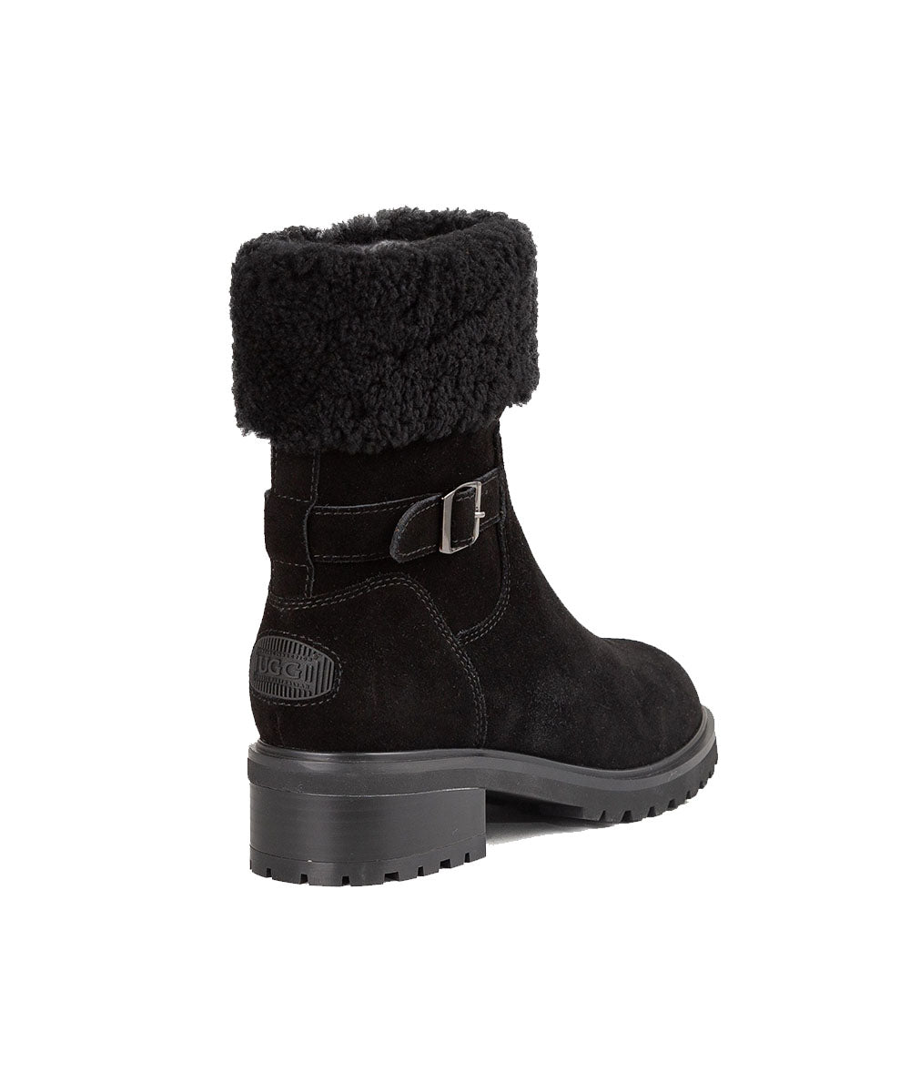 Women's Verona Zip UGG Boots - Genuine Sheepskin Winter Boots with Side Zipper | Cozy & Warm for Cold Weather, Snow, and Indoor Comfort