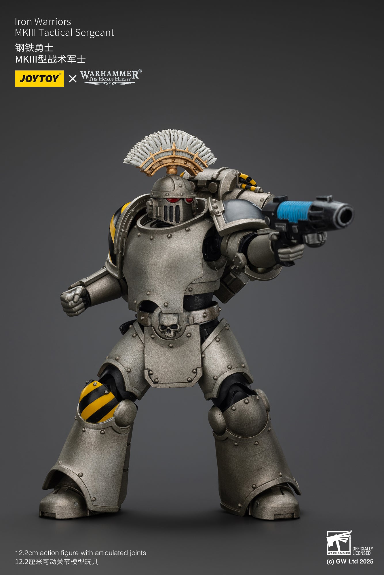 Pre Order 1/18 JOYTOY Warhammer The Horus Heresy Iron Warriors MKIII Tactical Action Figure Set - Perfect for Collectors & Tabletop Gaming