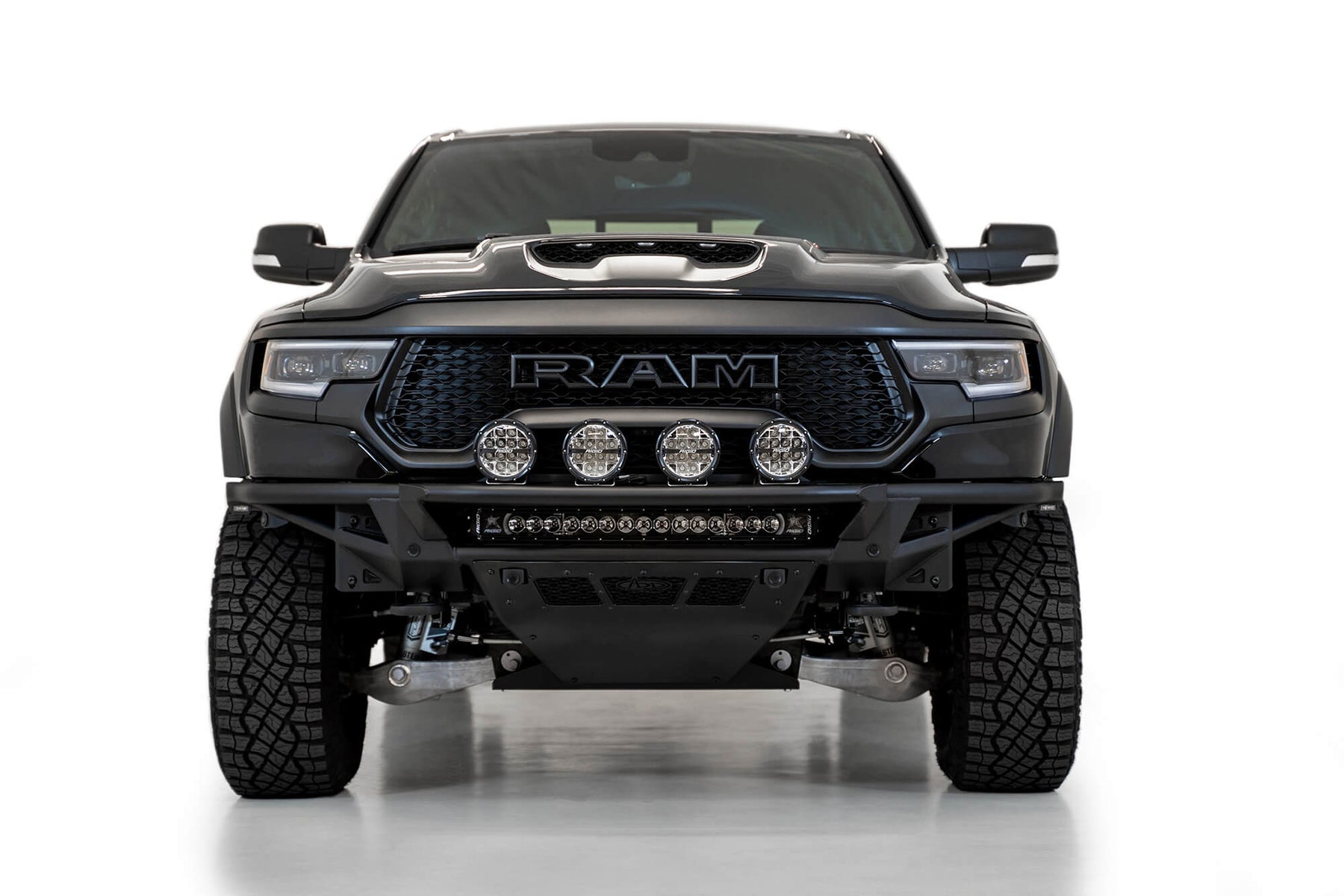 Addictive Desert Designs Pro Bolt-On Front Bumper for Dodge Ram 1500 - Heavy Duty Off-Road Protection for Truck Enthusiasts | Perfect for Desert Racing & Overlanding Adventures