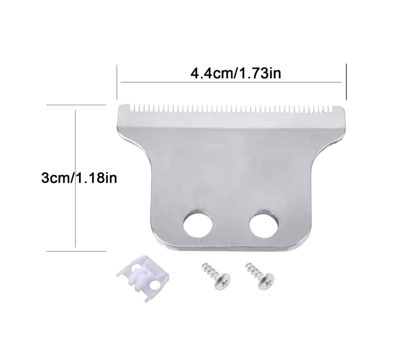TB-PRO Detailer Trimmer Blade - Professional Adjustable T-Wide Replacement for Wahl 2215 & 8081 - Ultra Sharp Silver Blade for Beard Trimming, Hair Styling & Grooming