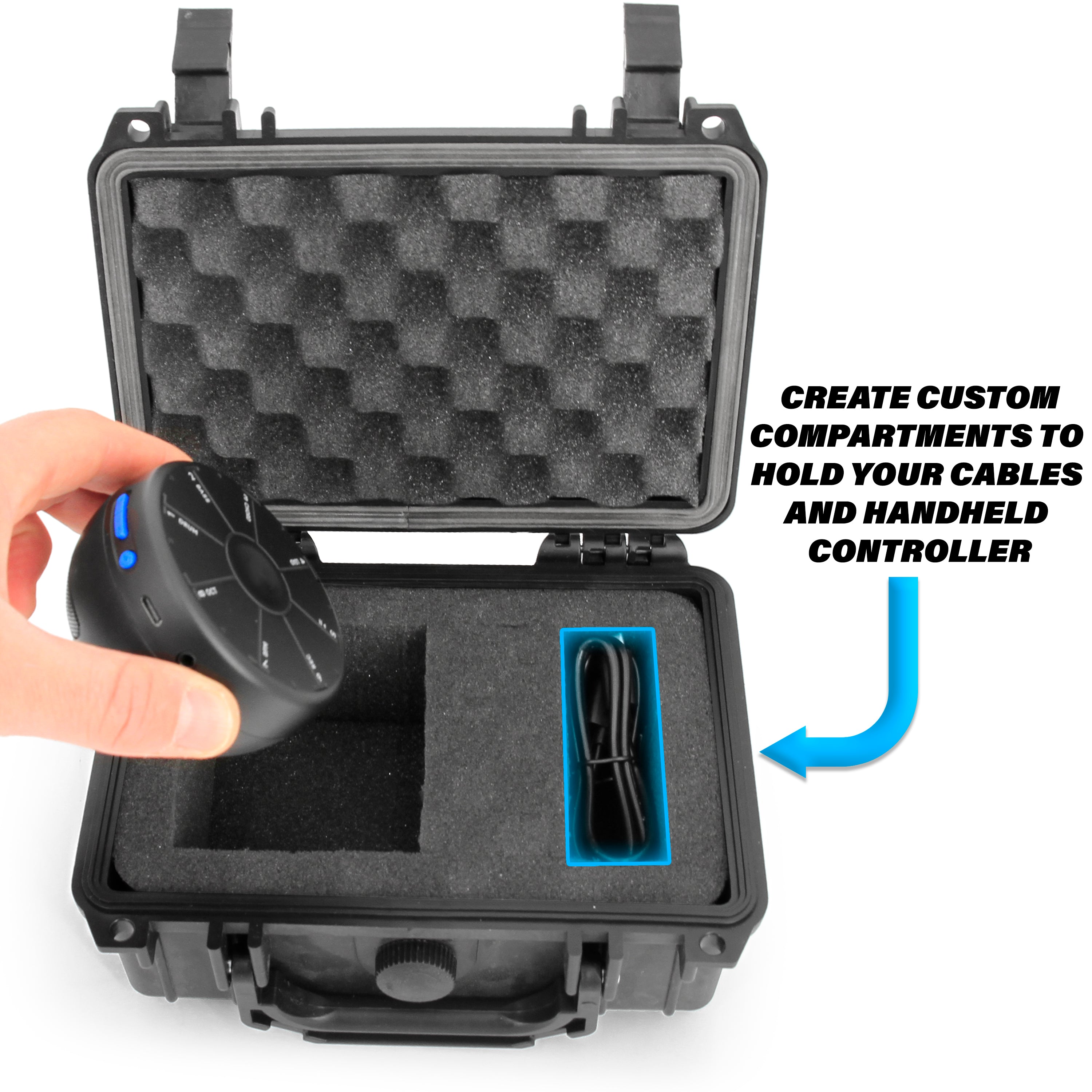 CASEMATIX Customizable Foam Carry Case for Orba 2 Artiphon Handheld Multi-Instrument - Waterproof Protective Storage Case - Perfect for Travel, Music Production & Live Performances