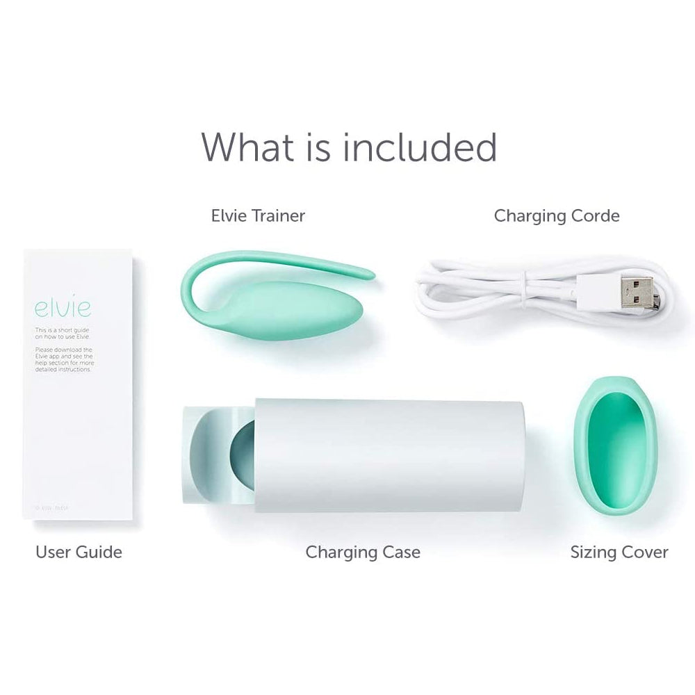 Elvie Kegel Exerciser & Tracker - Smart Pelvic Floor Trainer with App Tracking for Women's Health | Perfect for Postpartum Recovery & Bladder Control at Home or Gym