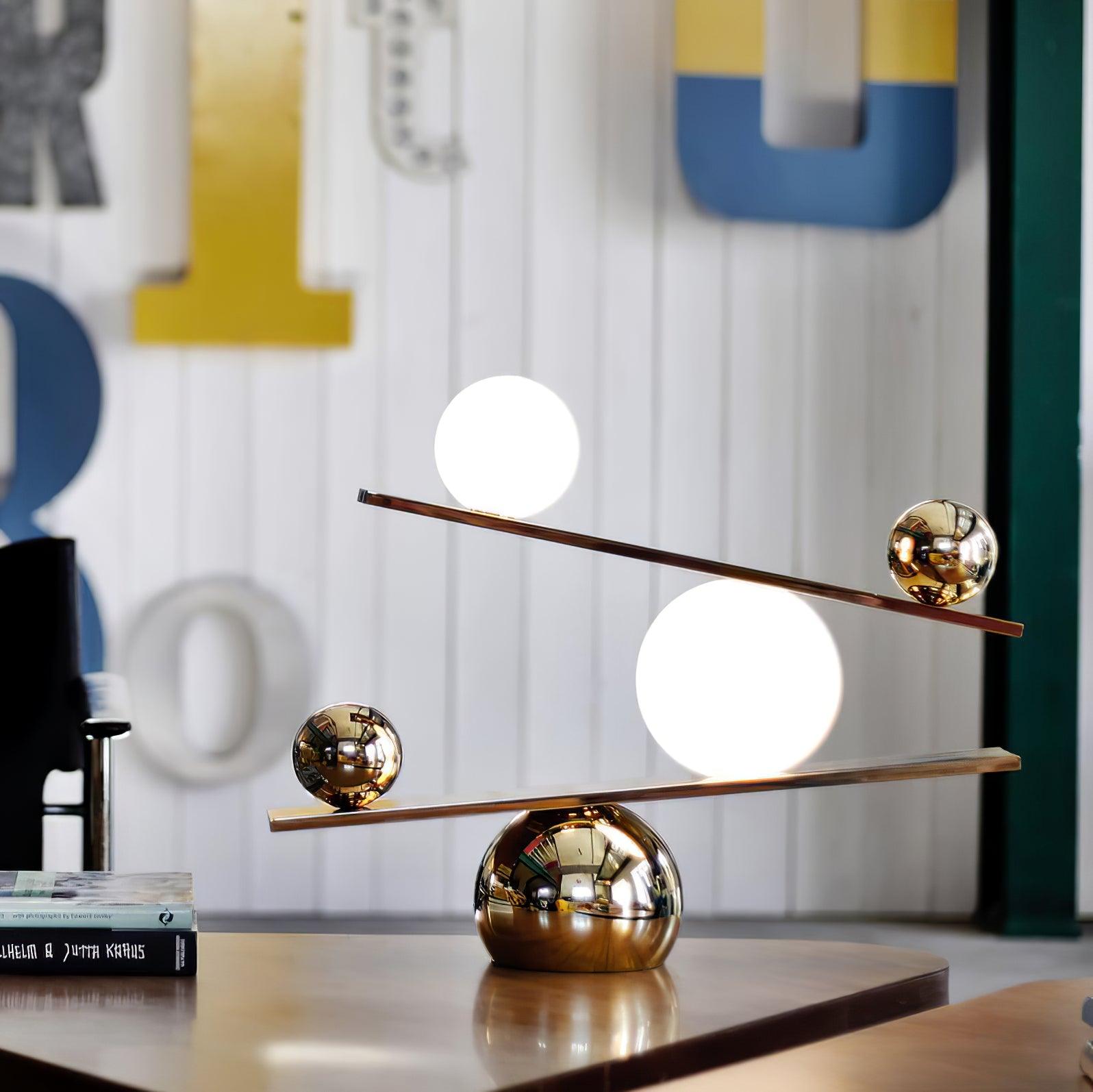 Modern Balance Table Lamp - Adjustable LED Desk Light for Home Office, Bedroom & Study - Perfect for Reading, Working & Relaxing