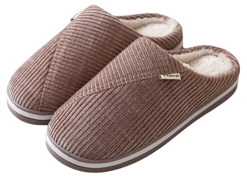 Cozy Women's Memory Foam Winter Slippers - Soft Plush Lightweight House Shoes with Non-Slip Corduroy Sole for Indoor/Outdoor Use - Perfect for Home, Office & Travel Comfort