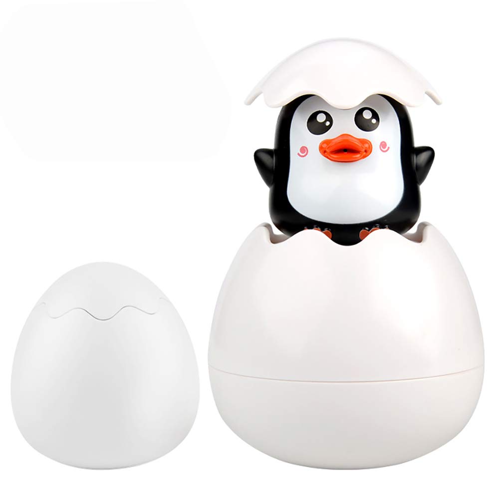 NEXTAKE Floating Hatching Egg Bath Toy Set - Cute Penguin, Duckling & Dinosaur Eggs with Water Spray for Toddlers & Kids | Fun Bathtime Learning Toys for Baby Shower Gifts & Pool Playtime