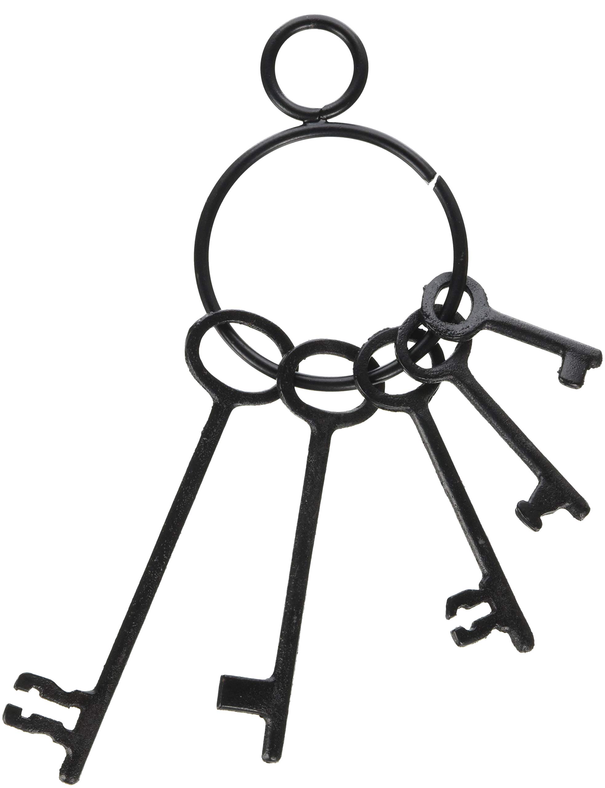 Morris Iron Jailhouse Pirate Key Bunch - WSIR8012 | Antique Style Rustic Keys for Home Decor, Themed Parties & DIY Projects