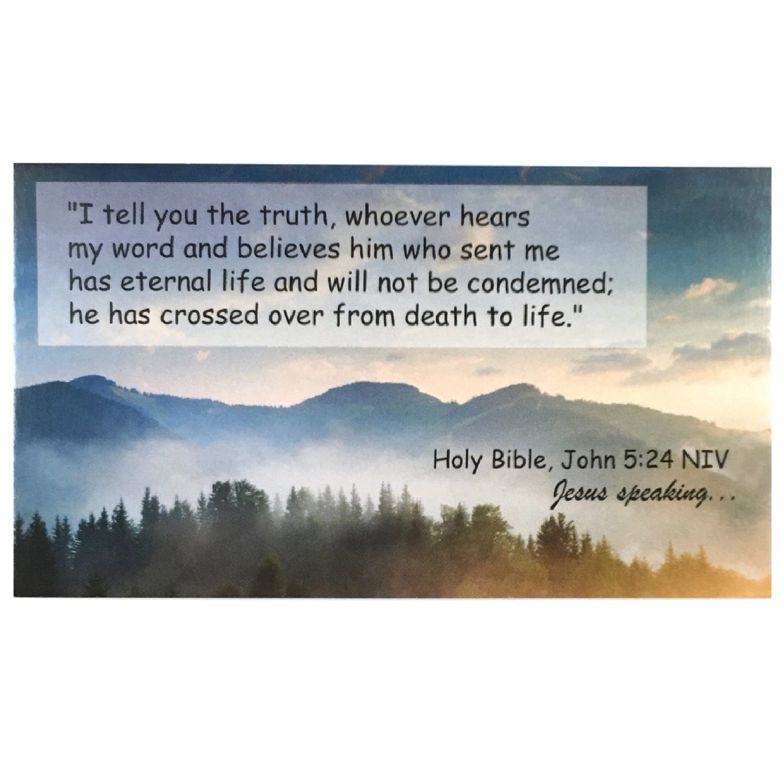 Inspirational Bible Scripture Cards Set - 50 Pocket-Sized Prayer Cards (3.5x2 inches) with God's Promises & John 3:16 Verse - Perfect for Daily Devotion, Church Gifts & Spiritual Encouragement