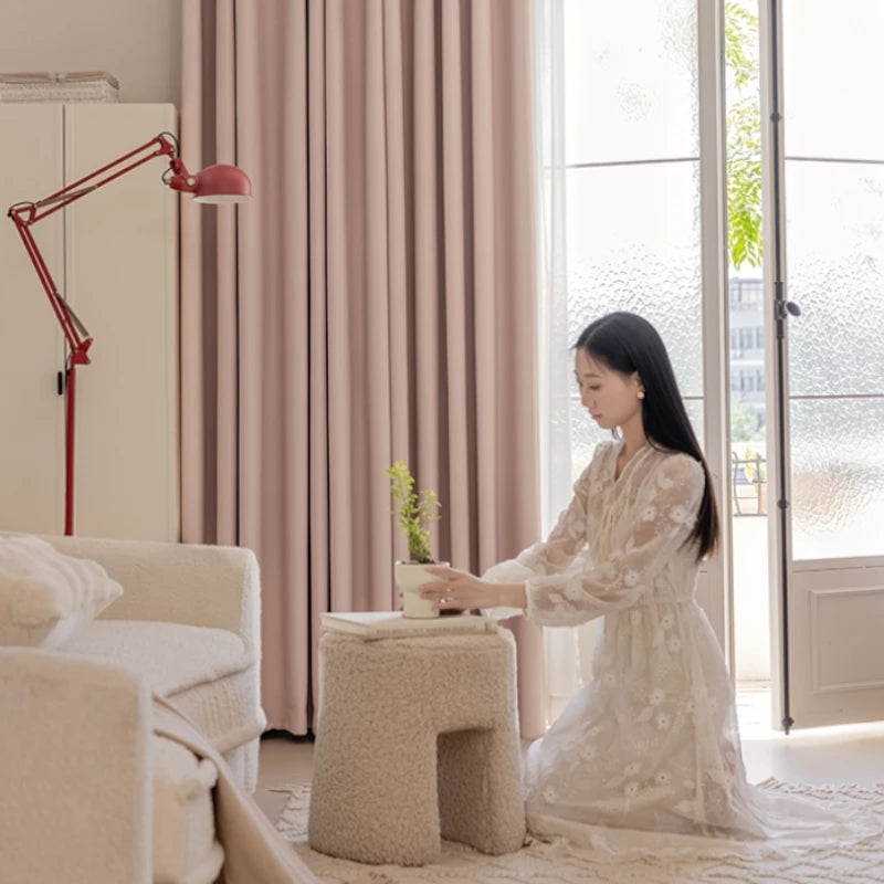 Amina Chenille Blackout Curtains - Thermal Insulated Custom Window Drapes for Bedroom & Living Room - Noise Reducing & Light Blocking for Better Sleep & Privacy