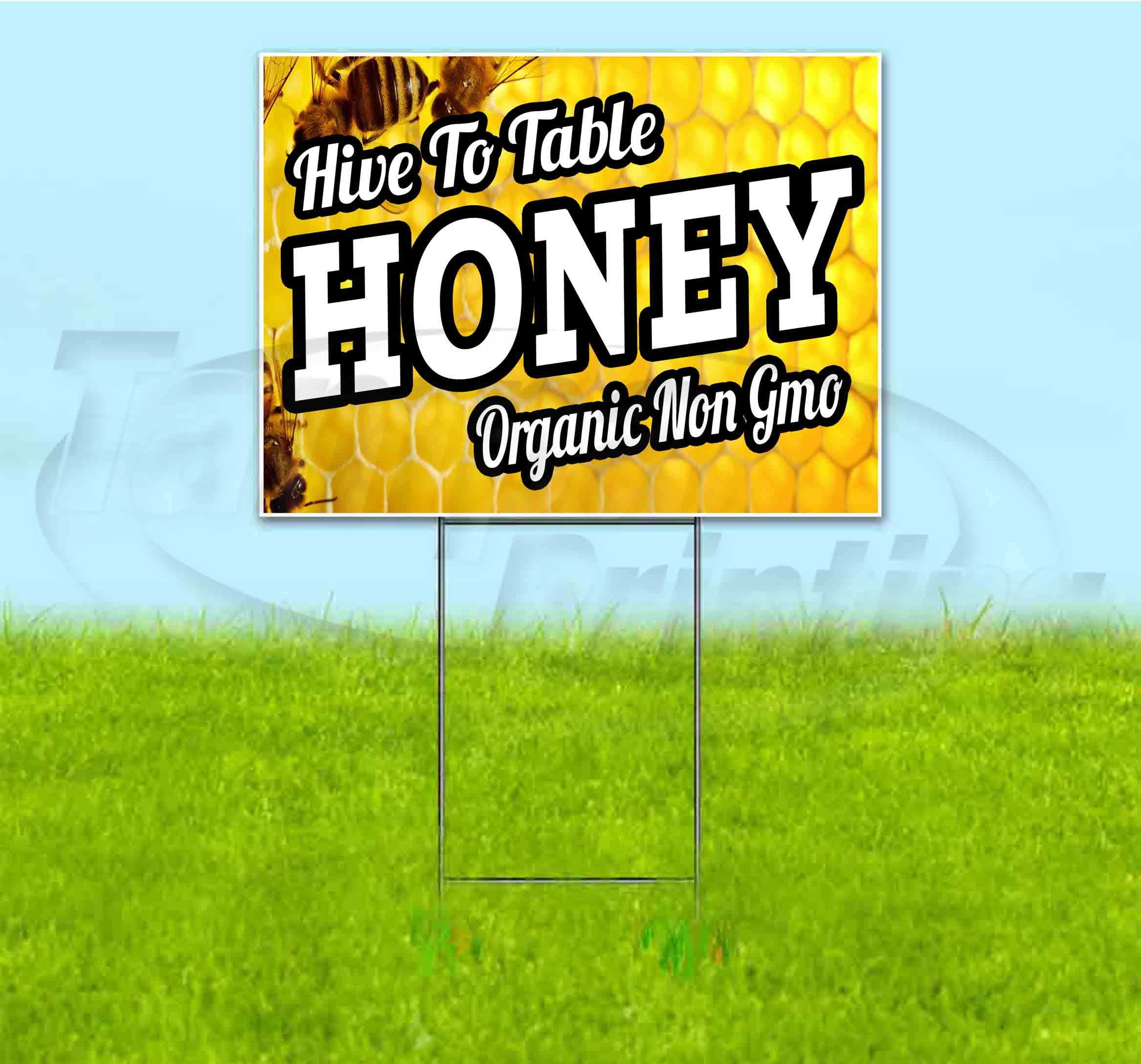 Premium Hive to Table Honey Yard Sign (18