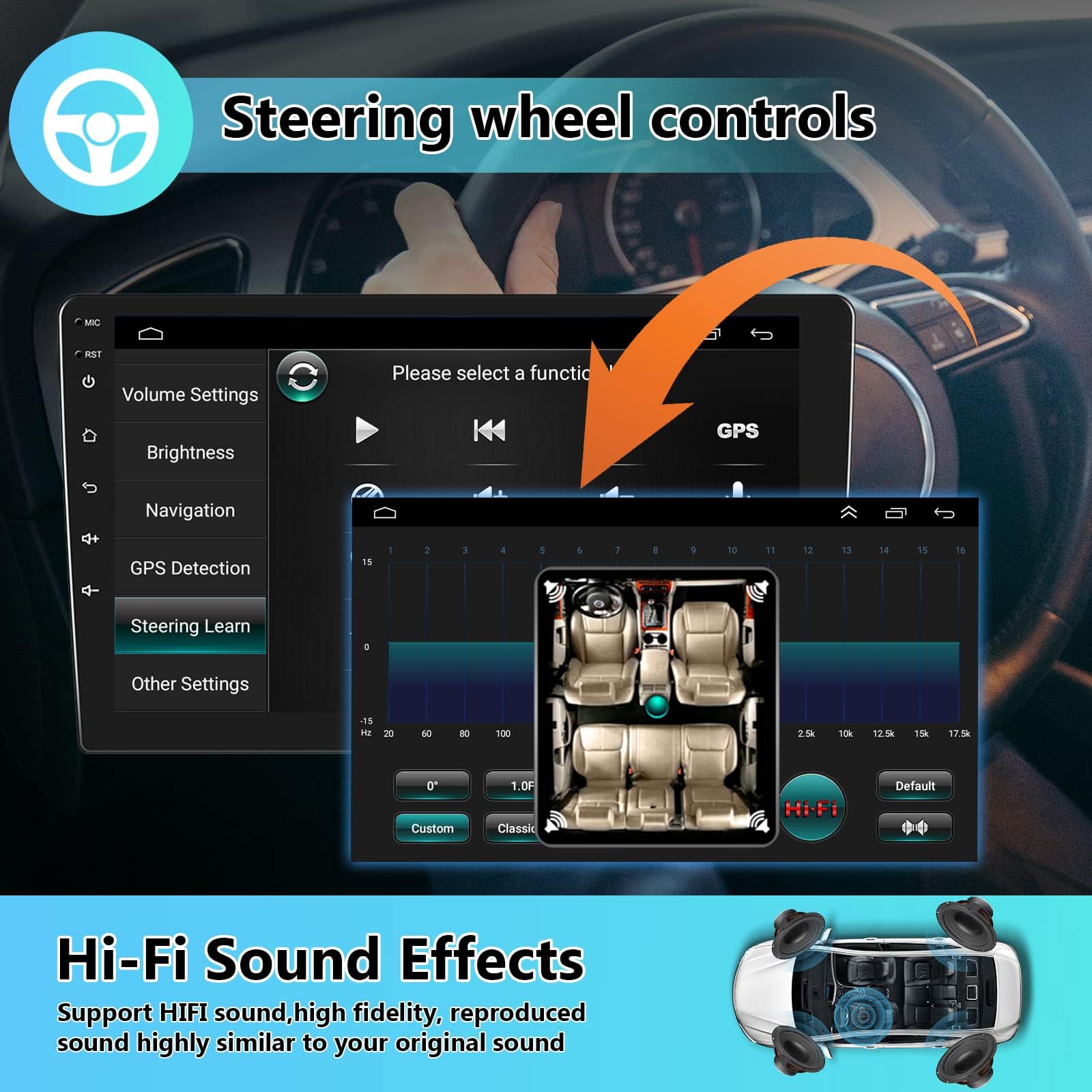 9 Inch Android Car Stereo for Suzuki SX4 2006-2013 - Wireless Apple CarPlay & Android Auto, Bluetooth, GPS Navigation, WiFi, HiFi Audio, FM, Steering Wheel Control, USB, HD Backup Camera - Perfect for Road Trips & Daily Commuting