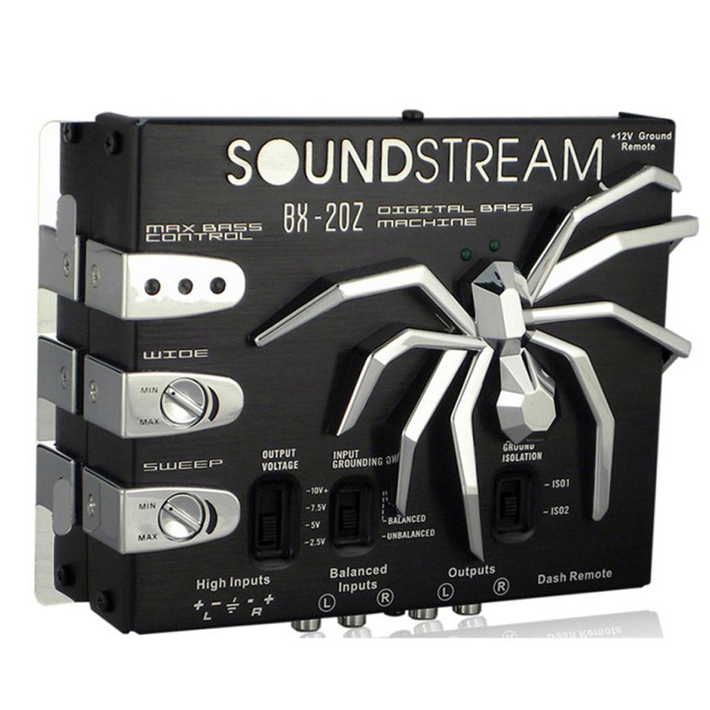Soundstream BX-20Z Digital Bass Driver with Dash Mount Remote Control - Car Audio Bass Booster for Enhanced Music Experience