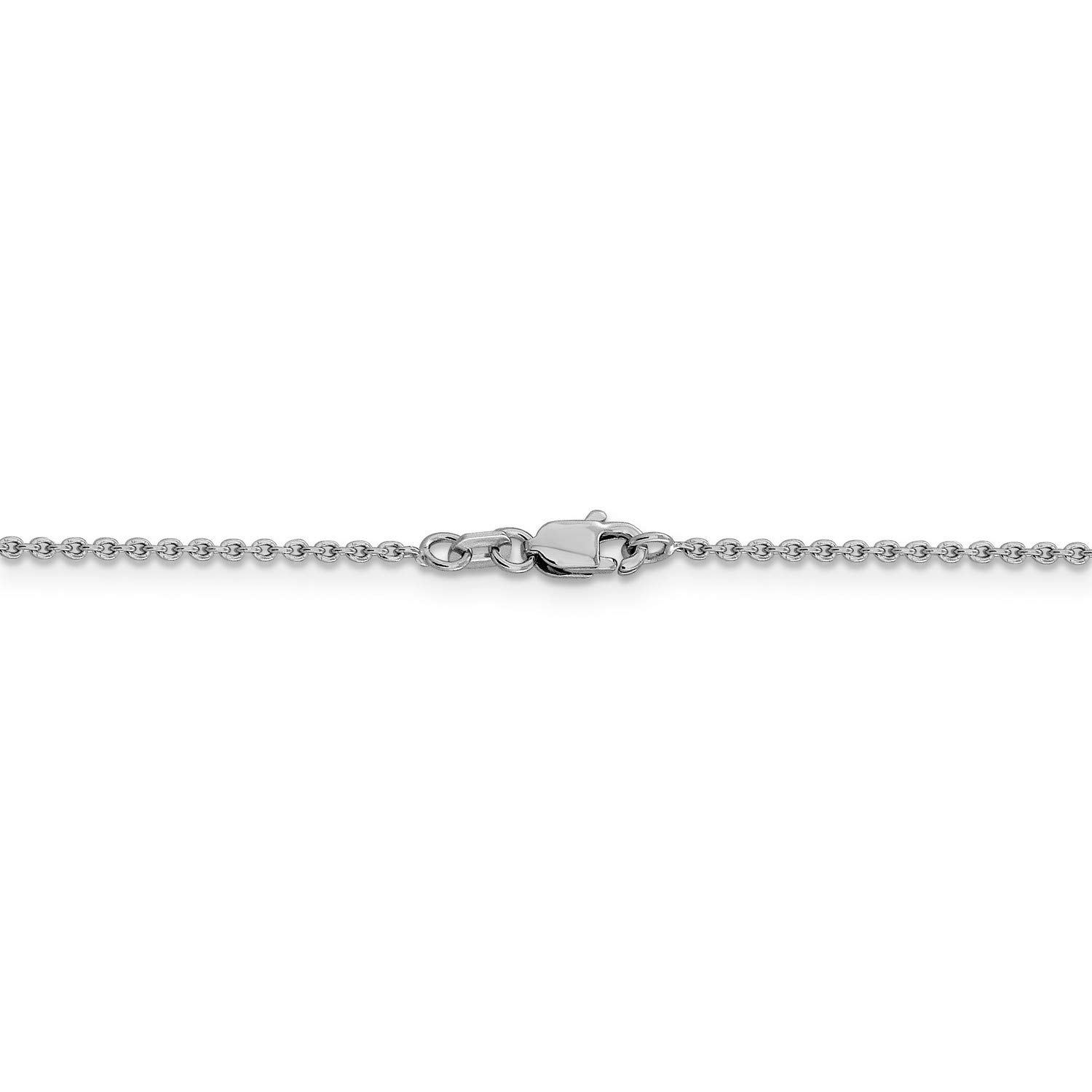 14K White Gold Classic Cable Chain Necklace or Anklet - Dainty & Elegant Jewelry for Women - Perfect for Everyday Wear, Gifts & Special Occasions