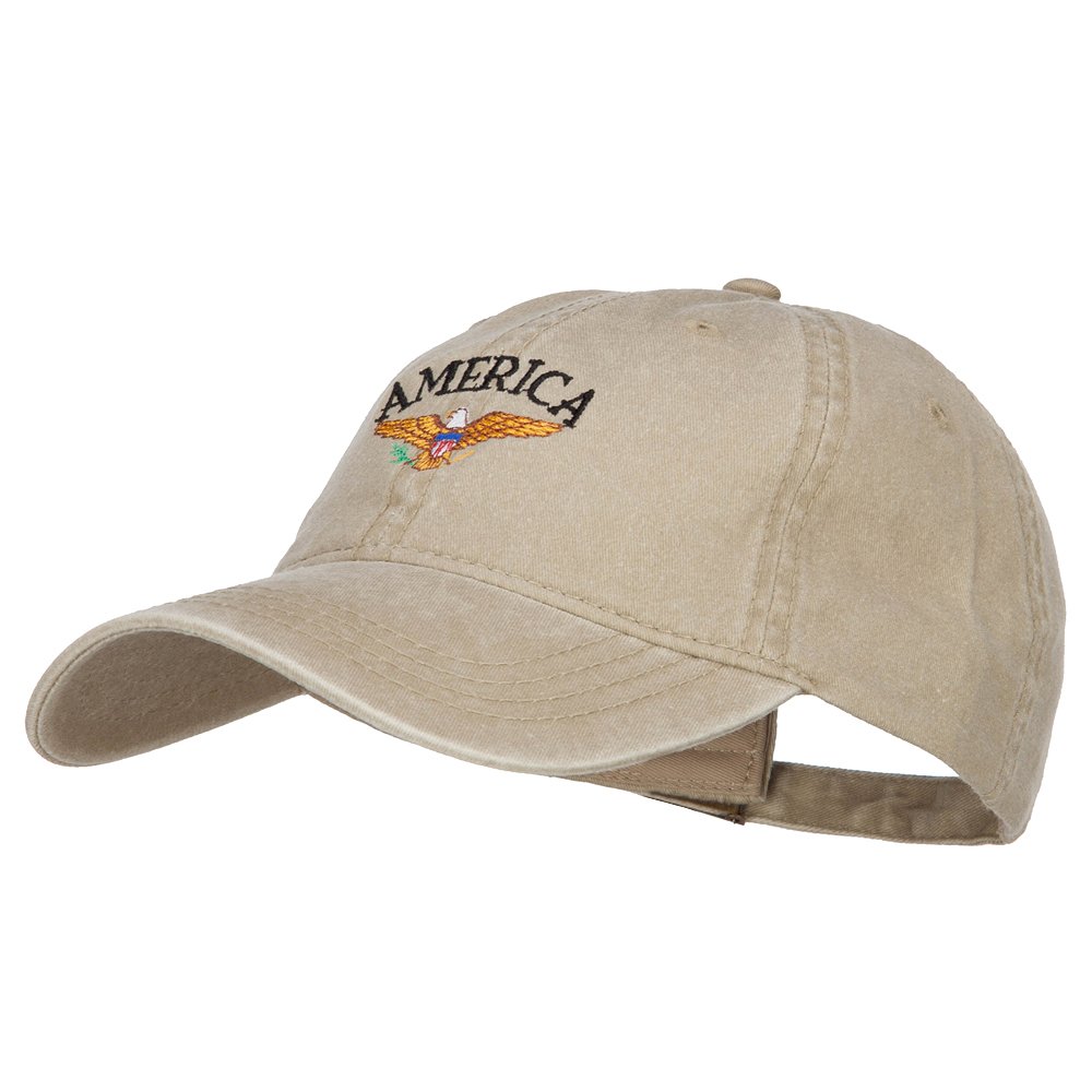 Bald Eagle America Embroidered Washed Cap - Patriotic Baseball Hat for Men & Women - Perfect for Outdoor Activities, Sports, and Casual Wear