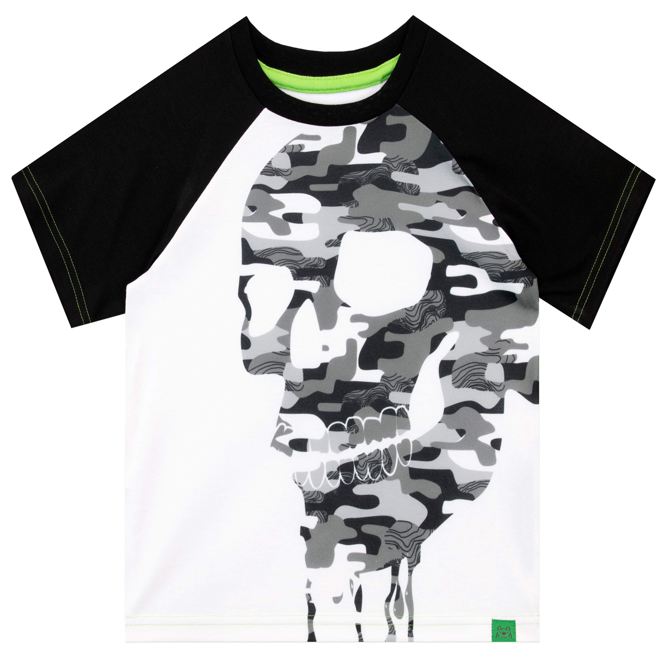 Boys' Camo Skull Print Pajama Set - Soft Cotton Sleepwear for Kids - Perfect for Bedtime, Sleepovers & Cozy Nights at Home