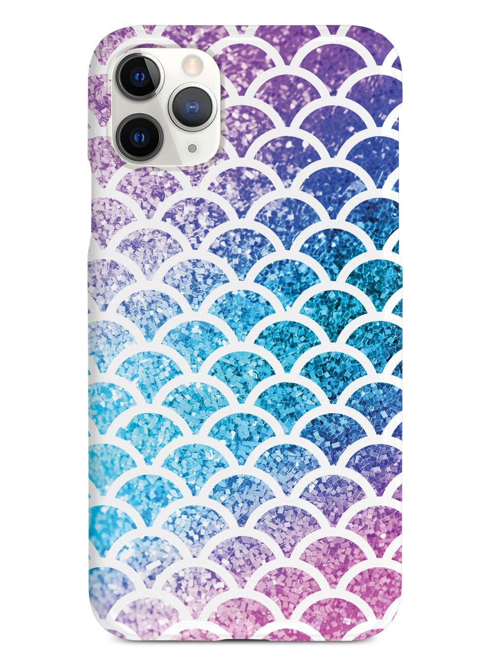 Inspired Cases - iPhone 11 Pro Max Case - 3D Textured Protective Phone Cover for Apple iPhone 11 Pro Max - Mermaid Scales Rainbow Design - Shockproof & Anti-Scratch - Perfect for Daily Use, Travel, and Outdoor Activities