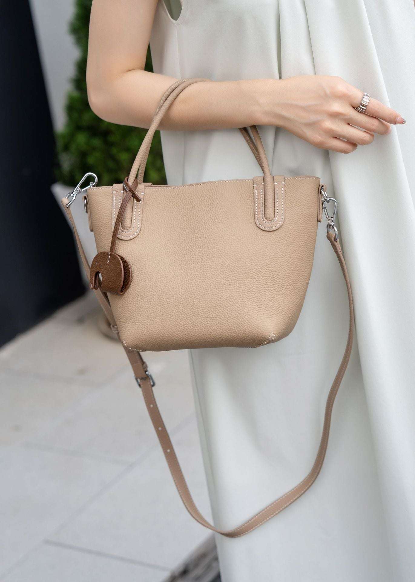 Mini Leather Bucket Bag for Women - Stylish Crossbody Purse with Adjustable Strap - Perfect for Travel, Shopping & Everyday Use