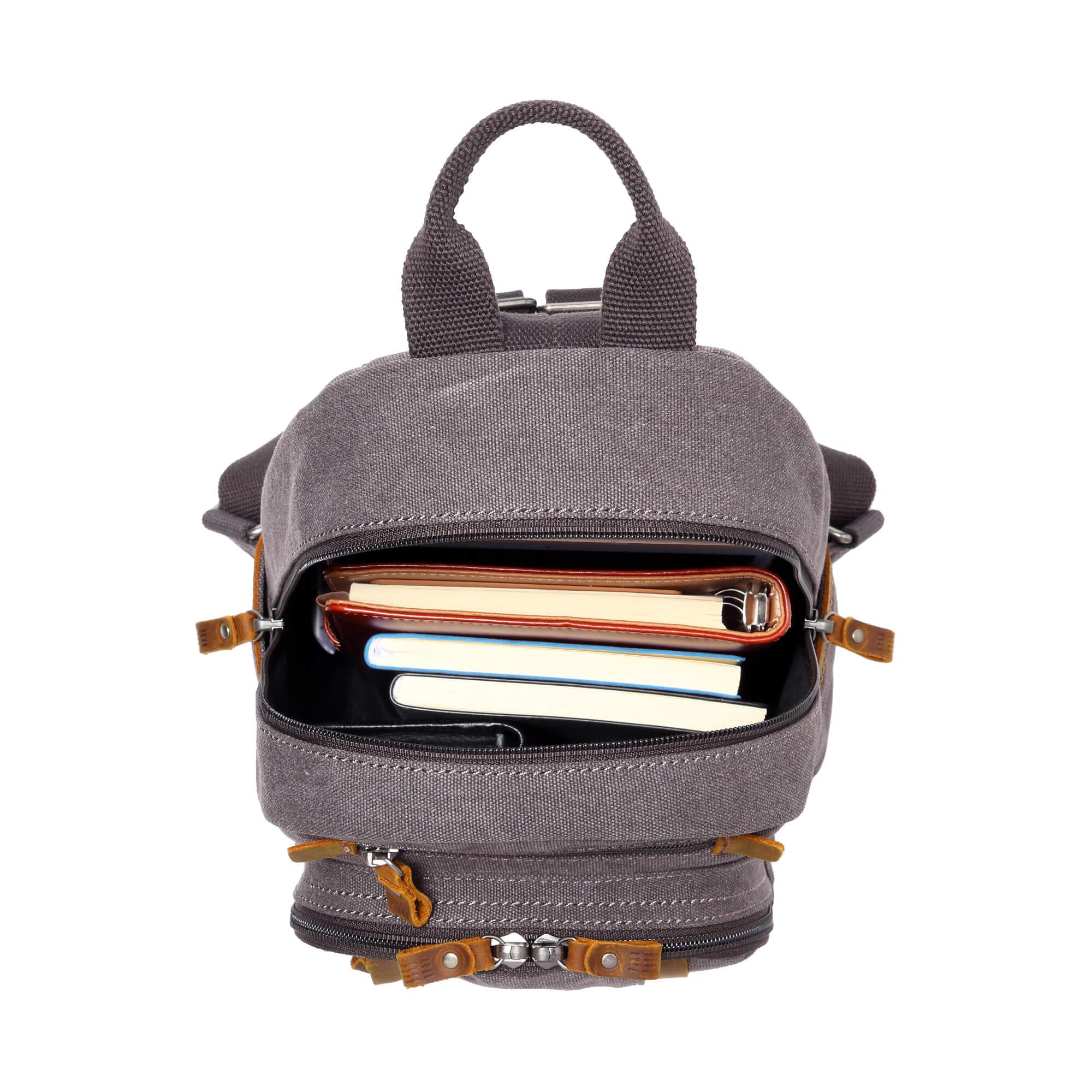TRP0255 Troop London Classic Canvas Backpack Small - Durable School & Travel Backpack for Men & Women - Perfect for College, Commuting & Outdoor Adventures
